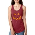 thumbnail image 1 of Women's Racerback Tank Top - Halloween Costume Pumpkin Face, 1 of 3