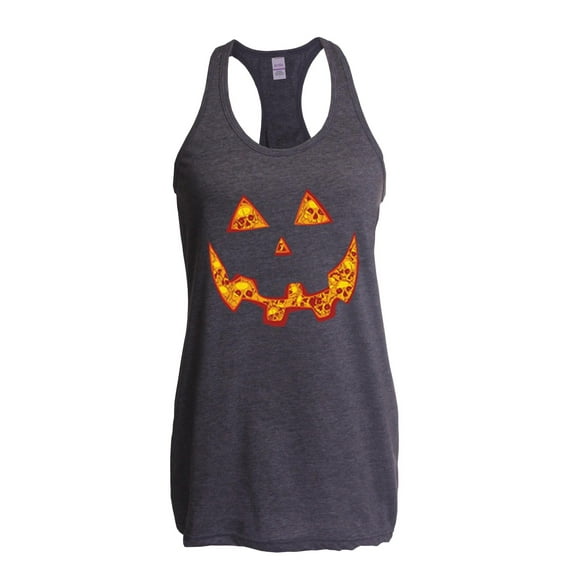 Women's Racerback Tank Top - Halloween Costume Pumpkin Face