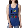 thumbnail image 1 of Women's Racerback Tank Top - I Love Someone With Autism, 1 of 5
