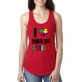 thumbnail image 1 of Women's Racerback Tank Top - I Love Someone With Autism, 1 of 5