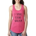 thumbnail image 1 of Women's Racerback Tank Top - I Speak Fluent Sarcasm, 1 of 5