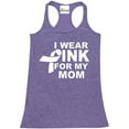 thumbnail image 1 of Women's Racerback Tank Top - I Wear Pink For My Mom, 1 of 5