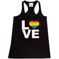 thumbnail image 1 of Women's Racerback Tank Top - Love Rainbow, 1 of 5