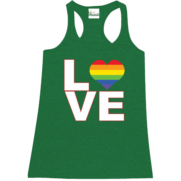 Women's Racerback Tank Top - Love Rainbow