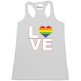 thumbnail image 1 of Women's Racerback Tank Top - Love Rainbow, 1 of 5