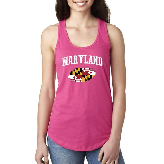 Women's Racerback Tank Top - Maryland Flag