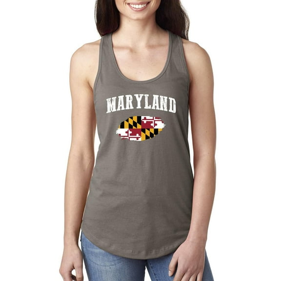 Women's Racerback Tank Top - Maryland Flag