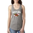 thumbnail image 1 of Women's Racerback Tank Top - Maryland Flag, 1 of 5