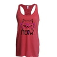 thumbnail image 1 of Women's Racerback Tank Top - Meow Cute Cat Kitty, 1 of 5