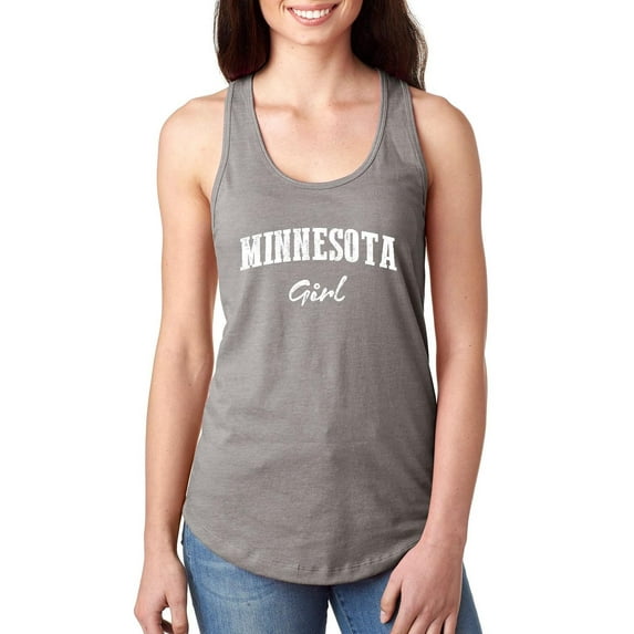 Women's Racerback Tank Top - Minnesota Girl