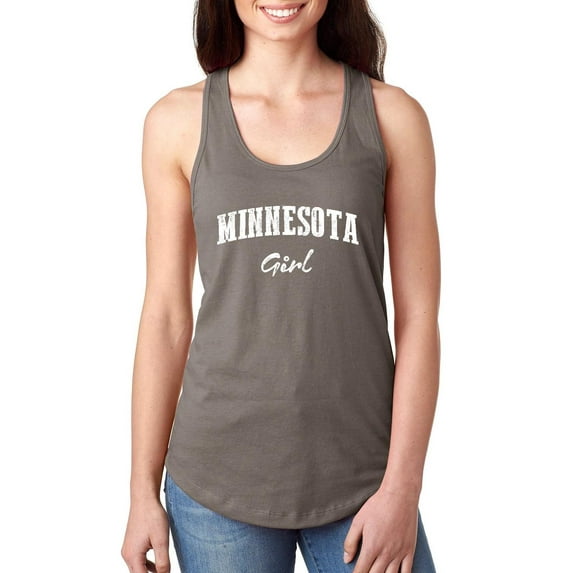 Women's Racerback Tank Top - Minnesota Girl