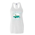 thumbnail image 1 of Women's Racerback Tank Top - ONE HAPPY CAMPER, 1 of 5