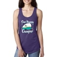 thumbnail image 1 of Women's Racerback Tank Top - ONE HAPPY CAMPER, 1 of 3
