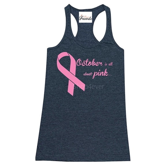 Women's Racerback Tank Top - October All About Cancer