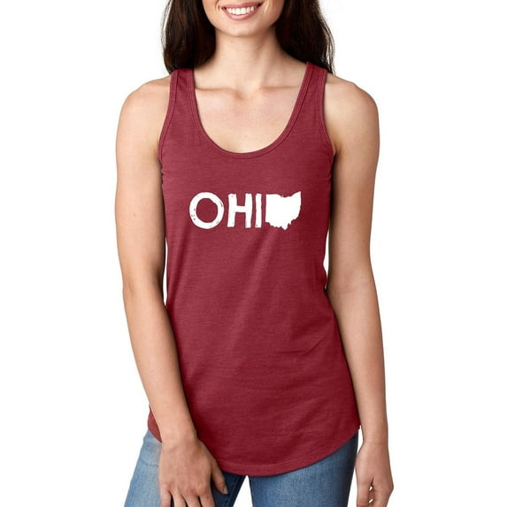 Women's Racerback Tank Top - Ohio Map