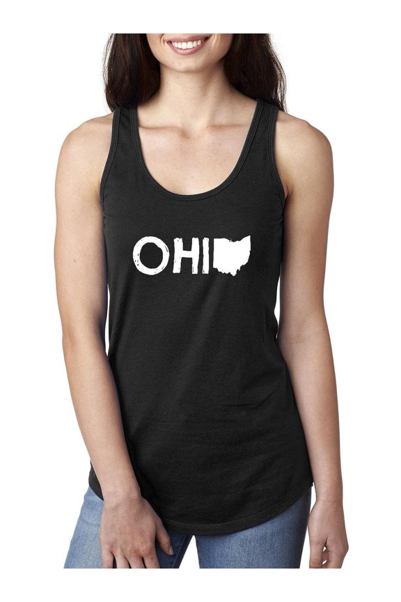 Women's Racerback Tank Top - Ohio Map