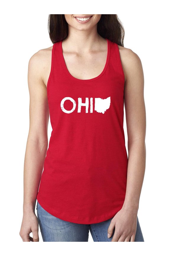 Women's Racerback Tank Top - Ohio Map