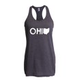 thumbnail image 1 of Women's Racerback Tank Top - Ohio Map, 1 of 5