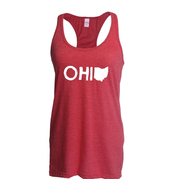 Women's Racerback Tank Top - Ohio Map