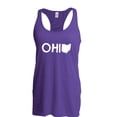 thumbnail image 1 of Women's Racerback Tank Top - Ohio Map, 1 of 5