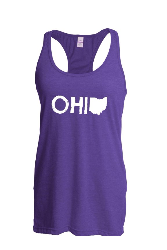 Women's Racerback Tank Top - Ohio Map