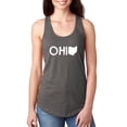 thumbnail image 1 of Women's Racerback Tank Top - Ohio Map, 1 of 5