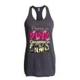 thumbnail image 1 of Women's Racerback Tank Top - Pretty in Pink Dangerous in Camo, 1 of 5