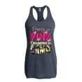 thumbnail image 1 of Women's Racerback Tank Top - Pretty in Pink Dangerous in Camo, 1 of 5