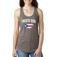 thumbnail image 1 of Women's Racerback Tank Top - Puerto Rico Flag, 1 of 5