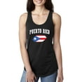 thumbnail image 1 of Women's Racerback Tank Top - Puerto Rico Flag, 1 of 5
