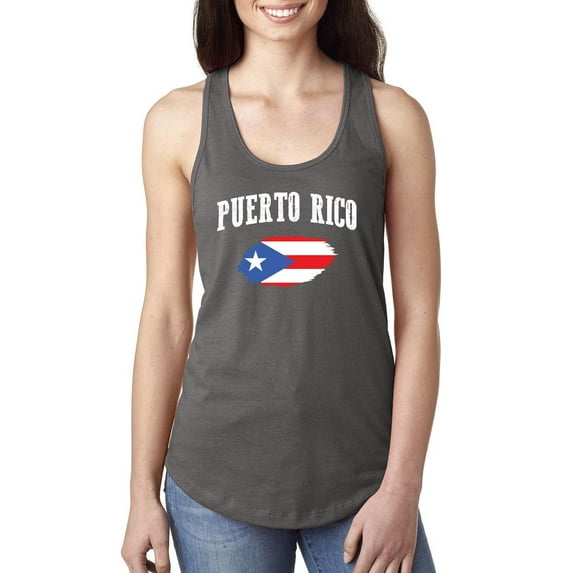 Women's Racerback Tank Top - Puerto Rico Flag