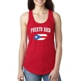 thumbnail image 1 of Women's Racerback Tank Top - Puerto Rico Flag, 1 of 5