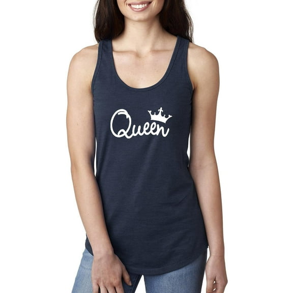 Women's Racerback Tank Top - Queen Crown