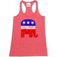 thumbnail image 1 of Women's Racerback Tank Top - Republican Elephant, 1 of 5