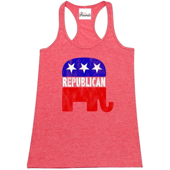 Women's Racerback Tank Top - Republican Elephant