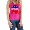 thumbnail image 1 of Women's Racerback Tank Top - Republican Elephant, 1 of 5