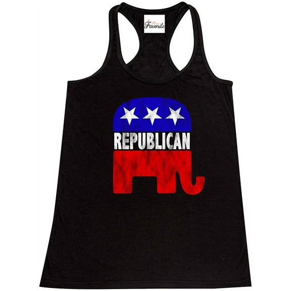Women's Racerback Tank Top - Republican Elephant