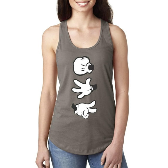 Women's Racerback Tank Top - Rock Paper Scissors