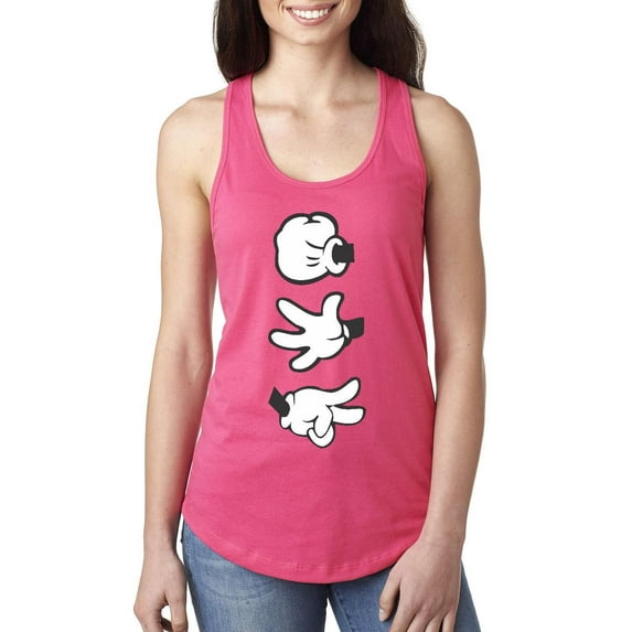 Women's Racerback Tank Top - Rock Paper Scissors
