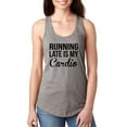 thumbnail image 1 of Women's Racerback Tank Top - Running Late is My Cardio, 1 of 5
