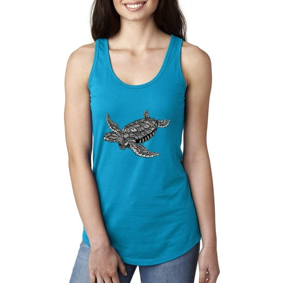 Women's Racerback Tank Top - Sea Turtle Hawaii