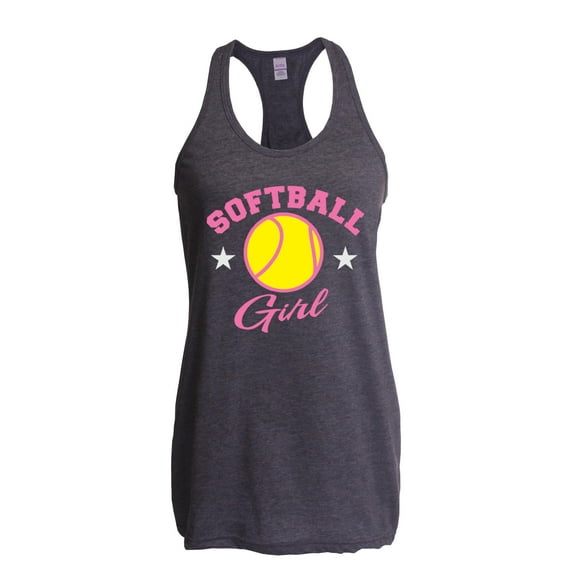 Women's Racerback Tank Top - Softball Girl