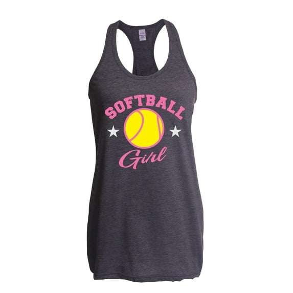 Women's Racerback Tank Top - Softball Girl