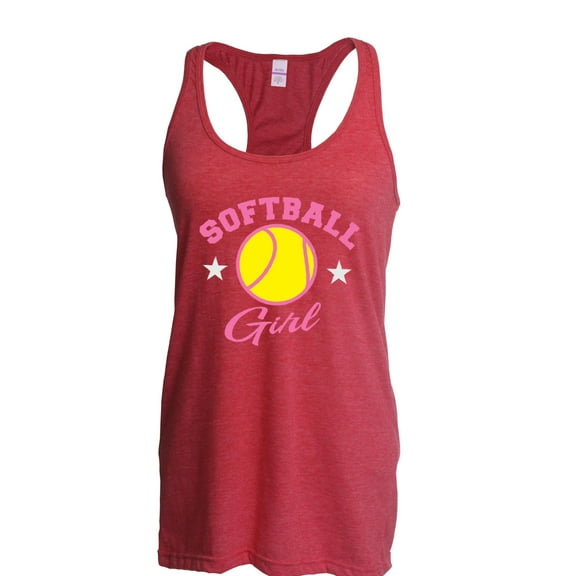 IWPF - Women's Racerback Tank Top - Softball Girl