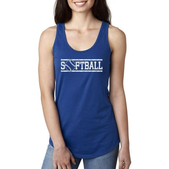 IWPF - Women's Racerback Tank Top - Softball with Ball