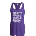 thumbnail image 1 of Women's Racerback Tank Top - Squats I Thought You Said, 1 of 5