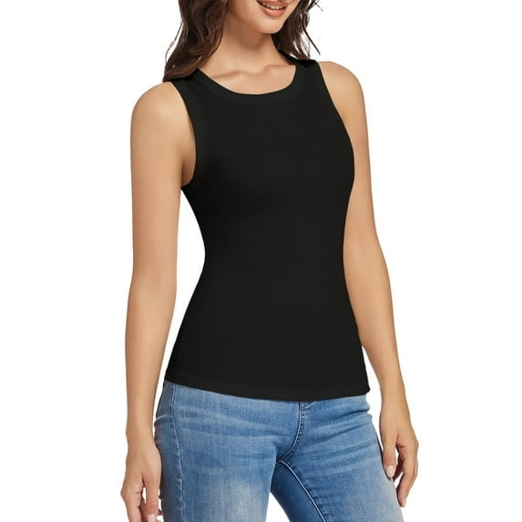 Women's Racerback Tank Top - Sleeveless Slim Fit Cami Shirt, Breathable Stretch Fabric, Casual Summer Blouse