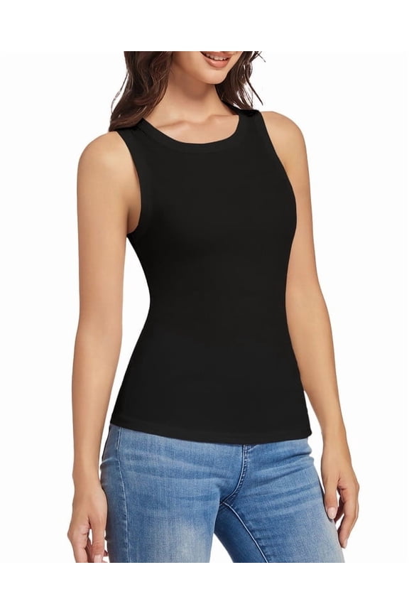 Women's Racerback Tank Top - Sleeveless Slim Fit Cami Shirt, Breathable Stretch Fabric, Casual Summer Blouse