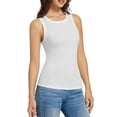 thumbnail image 1 of Women's Racerback Tank Top - Sleeveless Slim Fit Cami Shirt, Breathable Stretch Fabric, Casual Summer Blouse, 1 of 6
