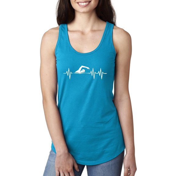 Women's Racerback Tank Top - Swimming Swimmer